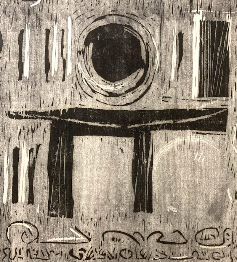 Clinton Hill, Titel Seite II, 1956, Holzschnitt, Landschaft/Abstraktion im Angebot 2