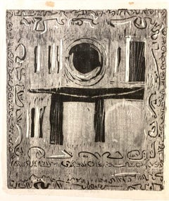 Clinton Hill, Portada II, 1956, xilografía, paisaje/abstracción