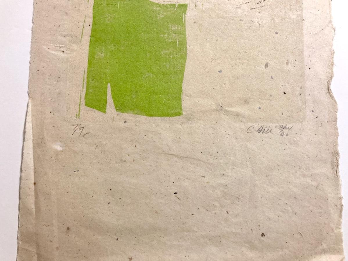 Clinton Hill,  (Paesaggio verticale), 1960, xilografia, paesaggio/astrazione in vendita 4