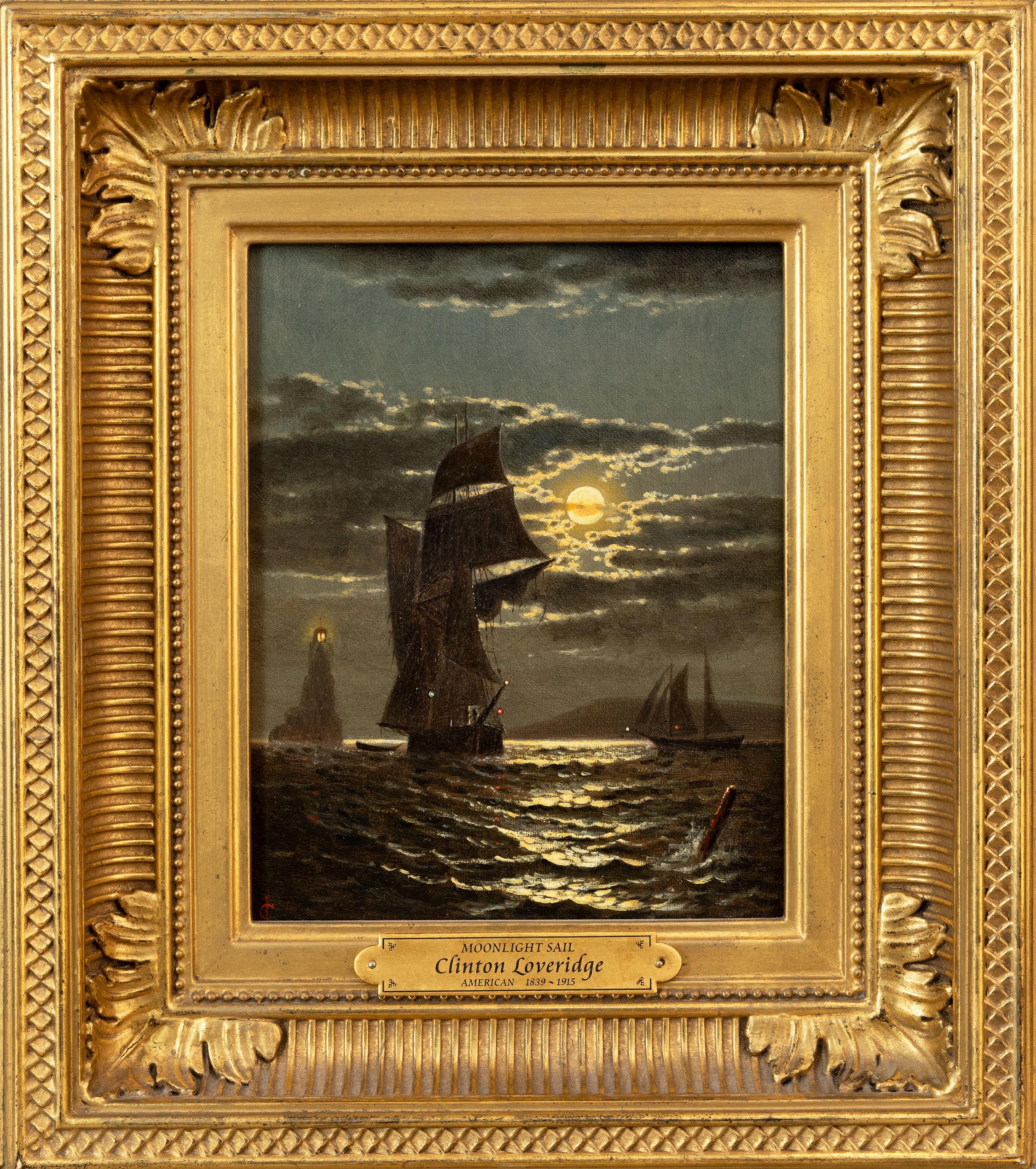 Scena marina con Marin - Painting di Clinton Loveridge