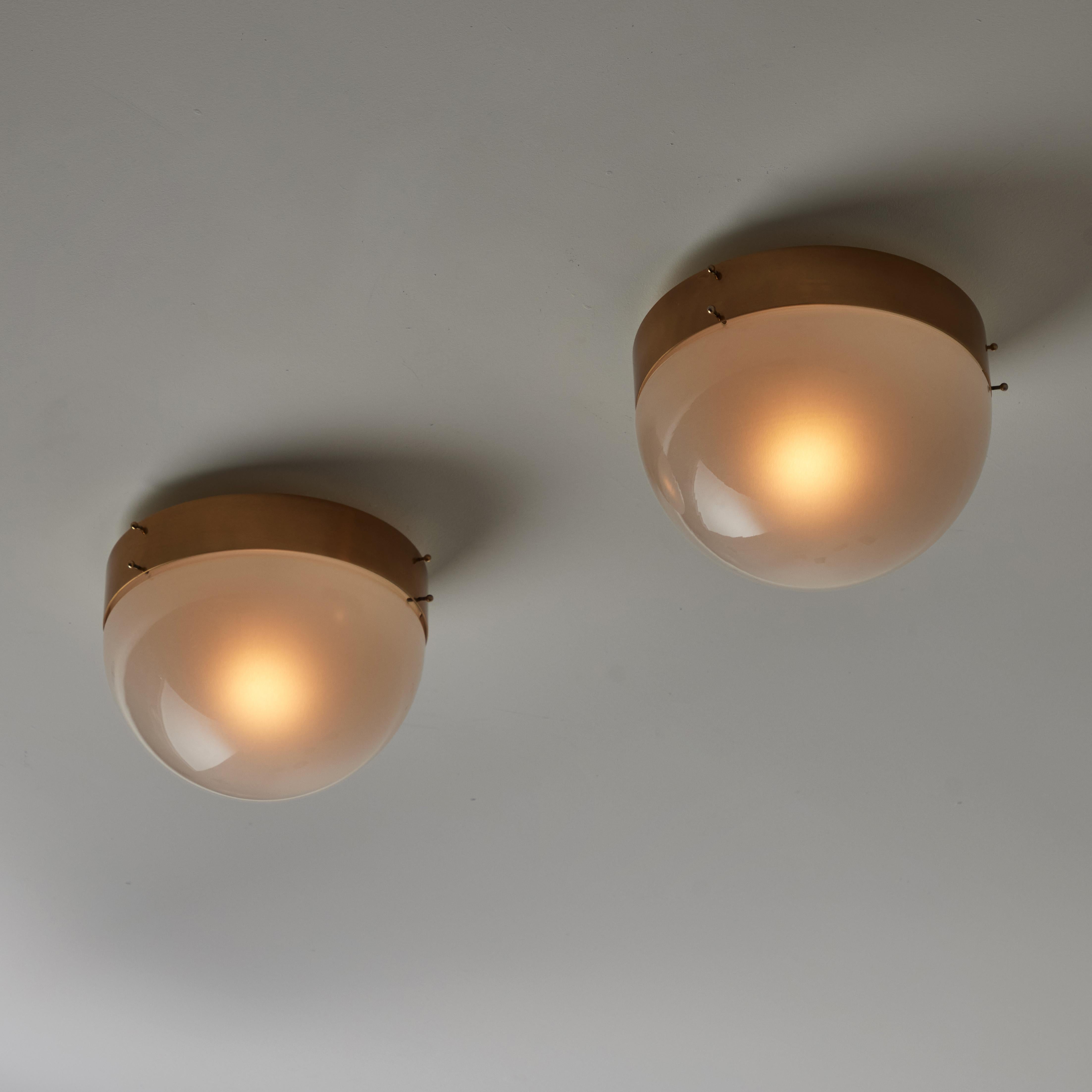 Mid-Century Modern 'Demi Clio' Flushmounts by Sergio Mazza for Artemide