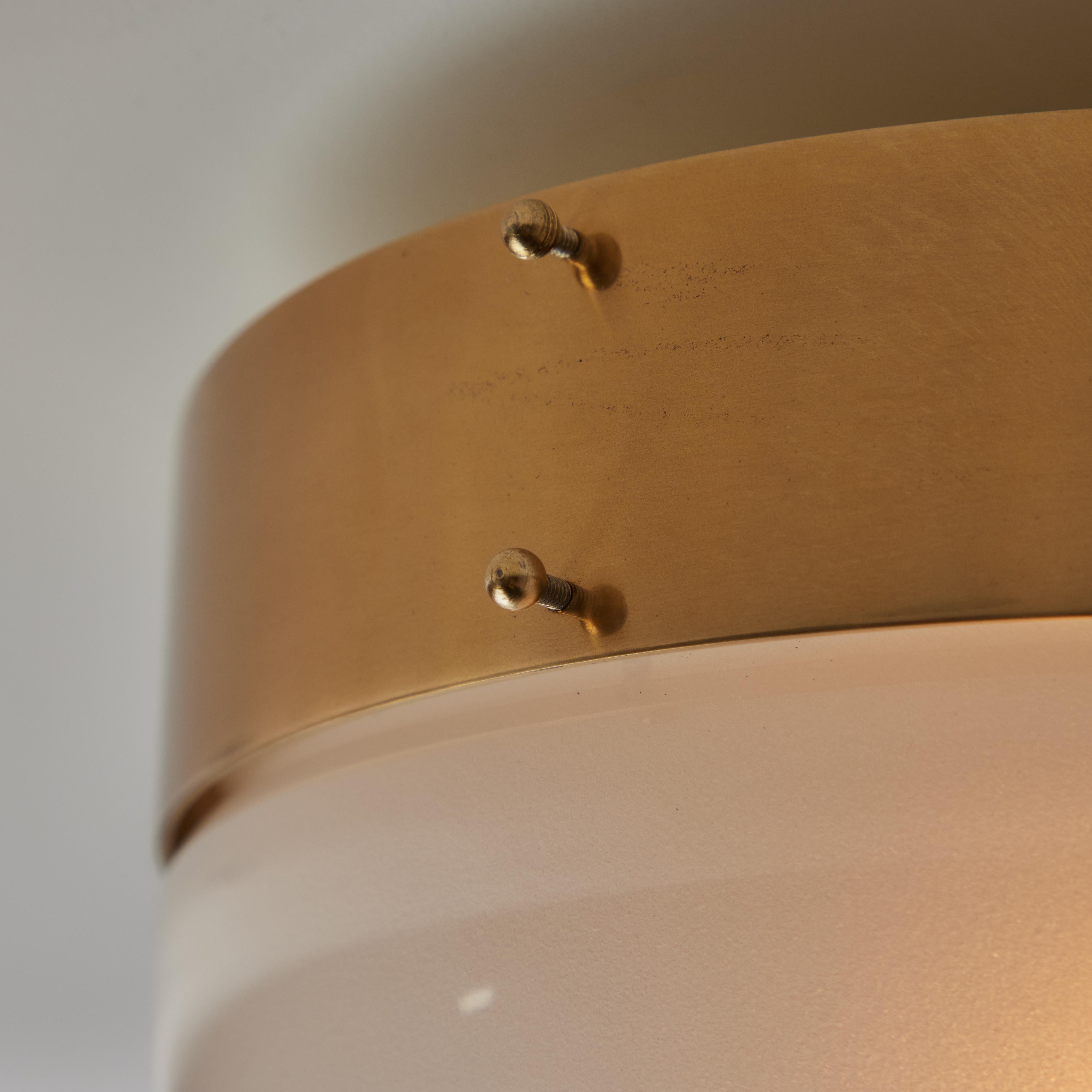 Brass 'Demi Clio' Flushmounts by Sergio Mazza for Artemide