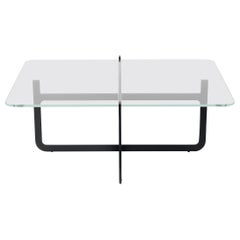 Clip Coffee Table, Welded Lacquered Metal and Glass by Nendo