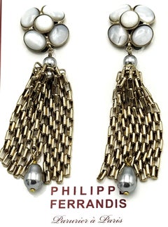 Orecchino a clip di Philippe Ferrandis PARIS, nuovo