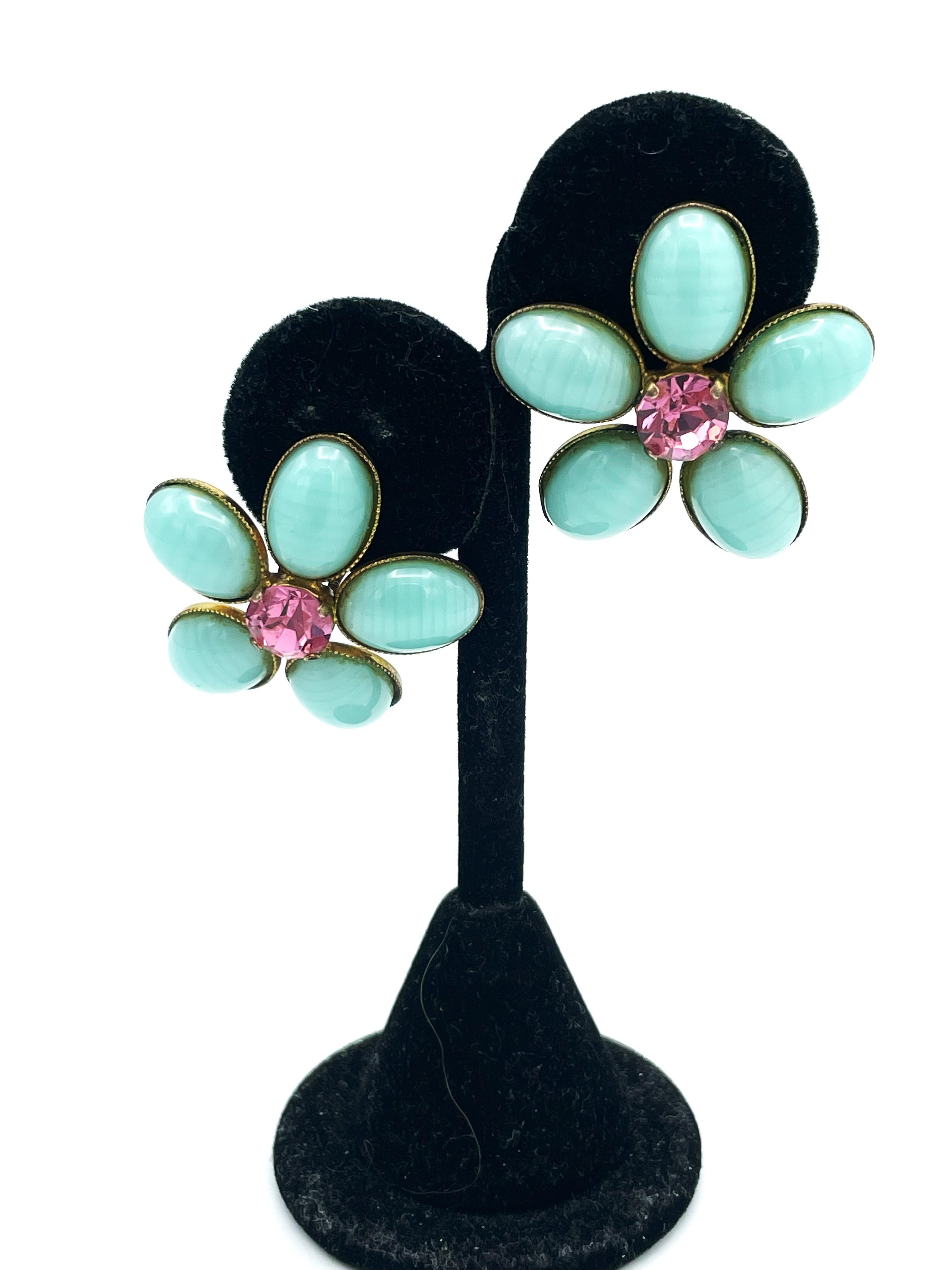Clip-on earring by Philippe Ferrandis Pairs 1980 's  In Good Condition For Sale In Stuttgart, DE