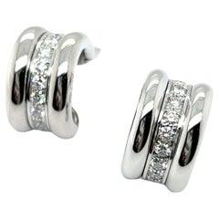Clip-on Earrings with Diamonds in 18 Karat White Gold by Chopard