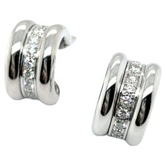 Boucles d'oreilles Clips avec diamants en or blanc 18 carats par Chopard