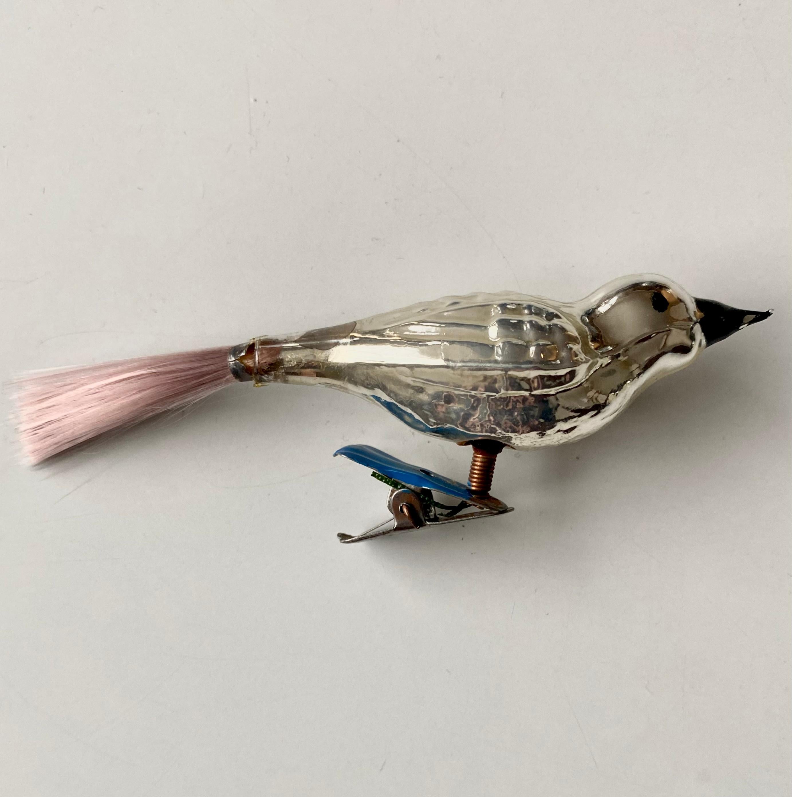 Clip-on Midcentury Birds, Christmas ornaments, ca. 1960s 5