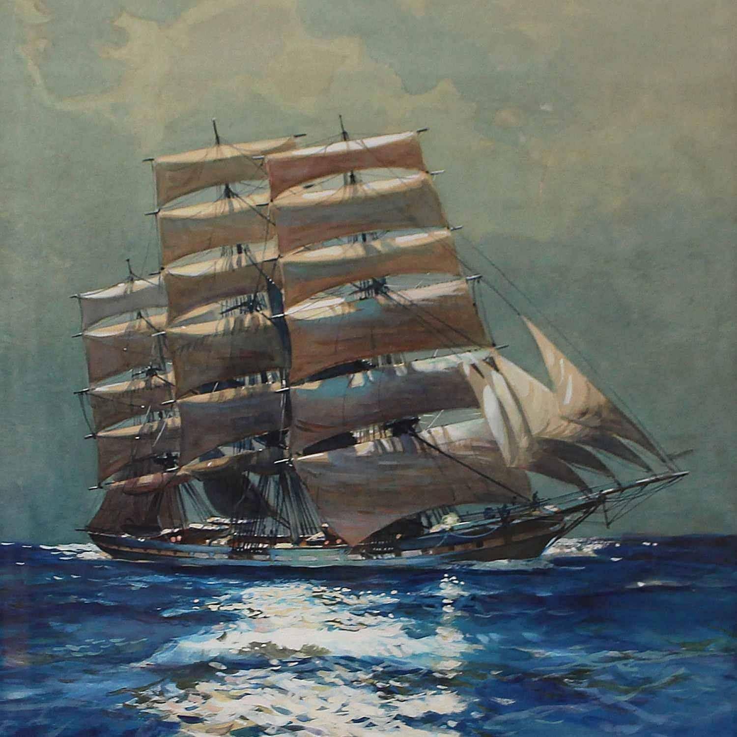 Leslie A Wilcox, Clipper by Moonlight