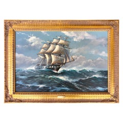 "Clipper in Rough Seas" by Michael Whitehand