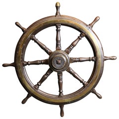 Clipper Ship Era Oak Wheel