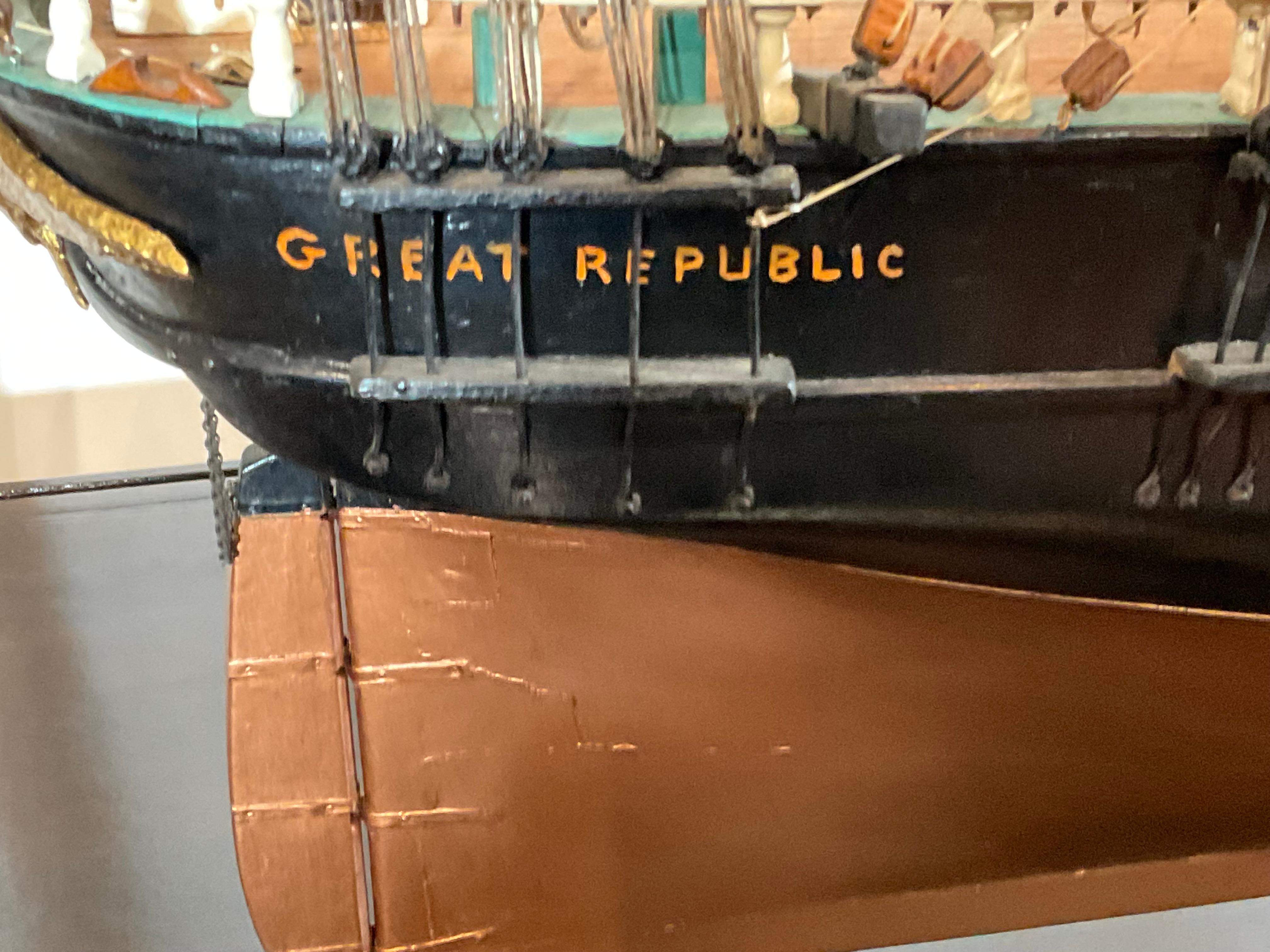 Clipper-Schiffsmodell der Großen Republik von Thomas Rosenquist im Angebot 10