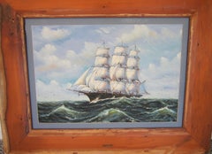Clipper Ship Oil Painting