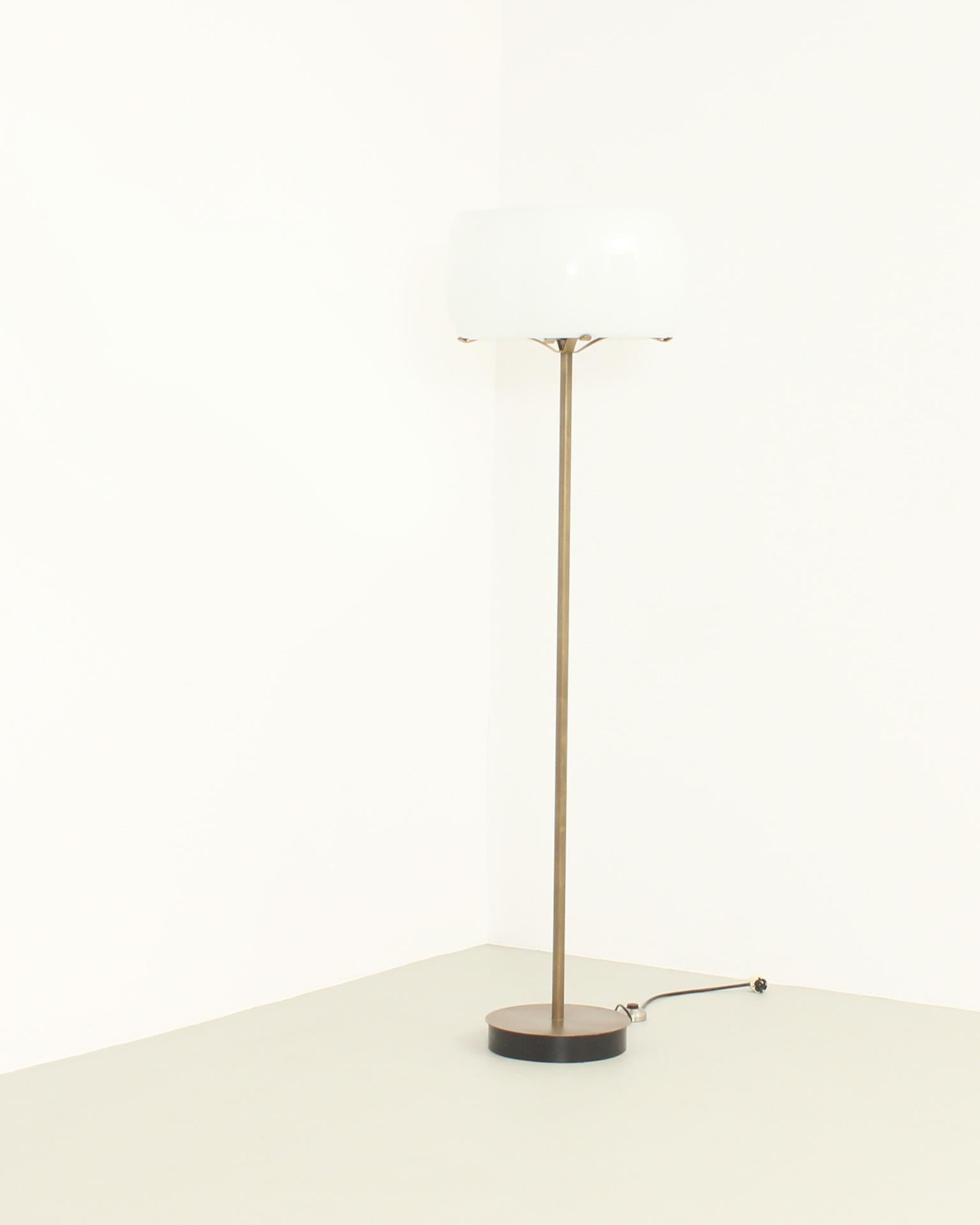 Italian Clitunno Floor Lamp in Bronze Edition by Vico Magistretti for Artemide, 1963 For Sale