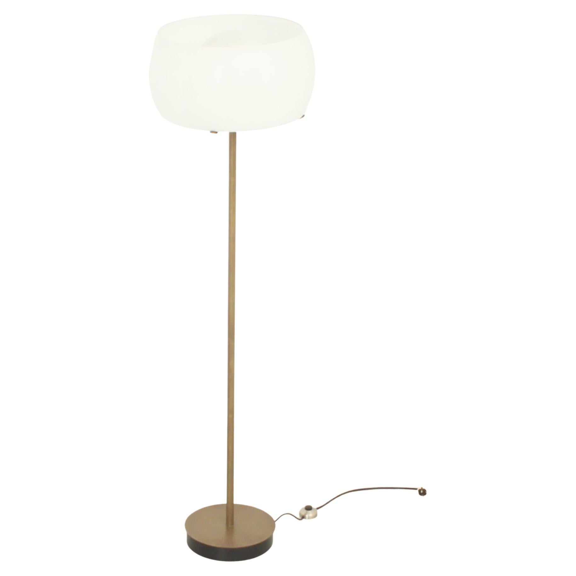 Lampadaire Clitunno en édition bronze de Vico Magistretti pour Artemide, 1963