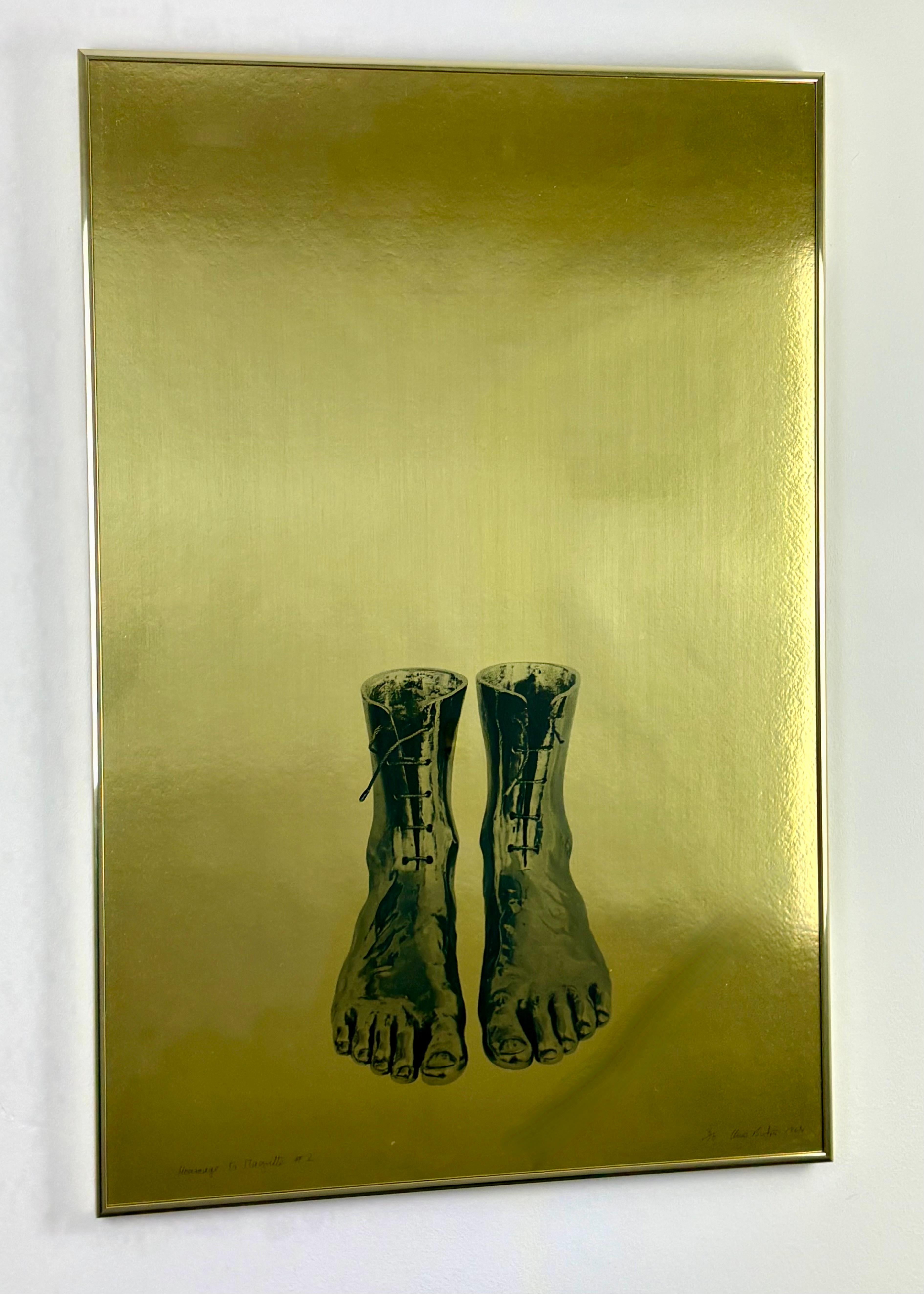 Clive Barker , Hommage à Magritte #2, sérigraphie, 1969, signée et datée 8/10 en vente 1
