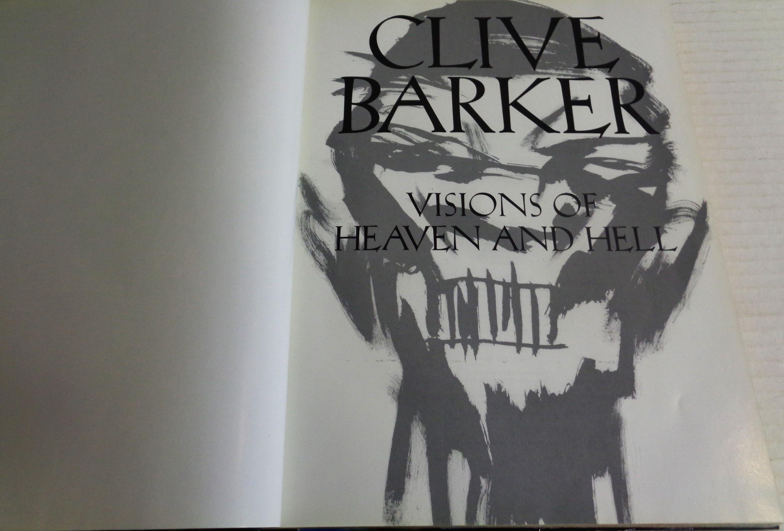 Clive Barker - Visions Of Heaven And Hell - 2005 Rizzoli - 1st Edition  In Good Condition For Sale In Rochester, NY