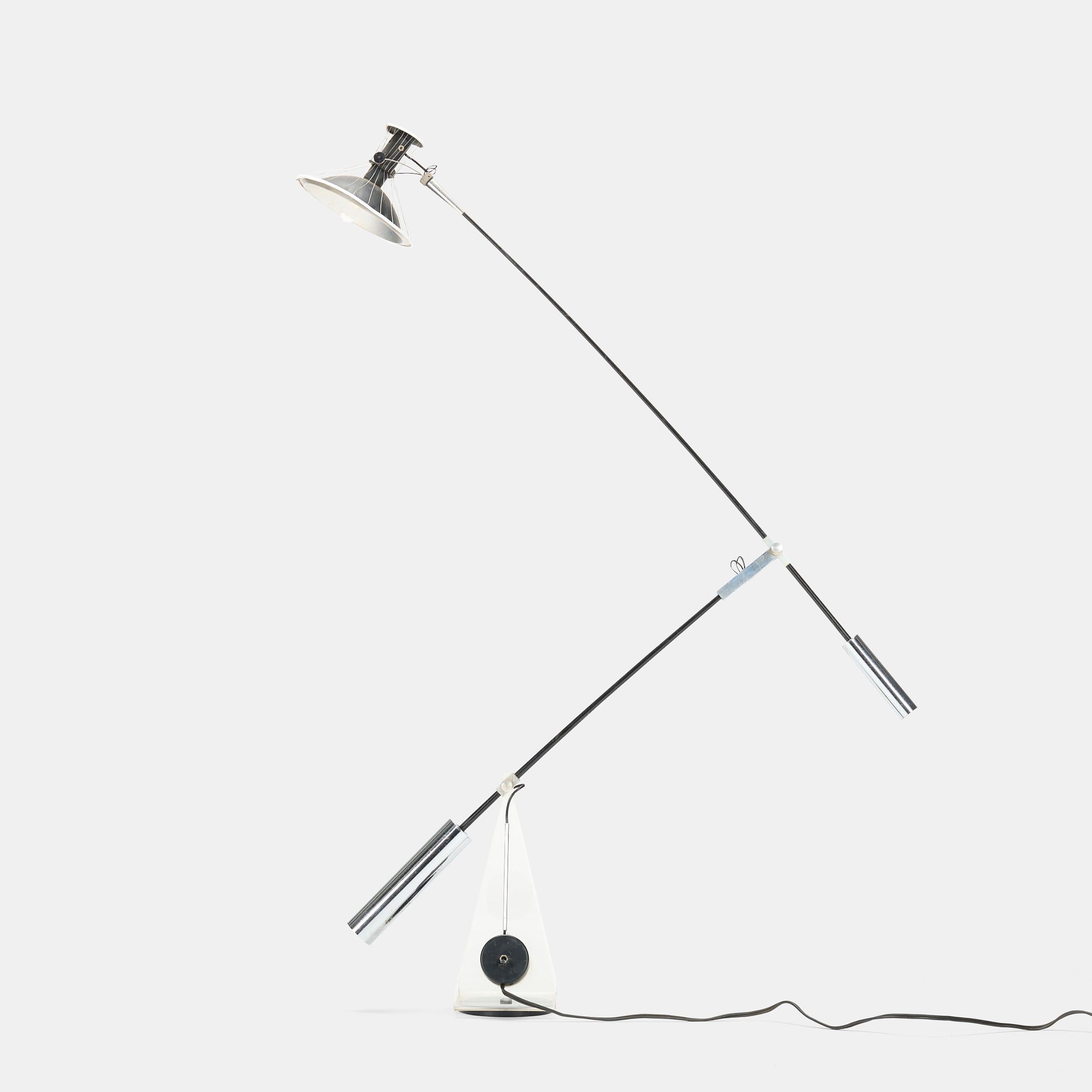 Clive Entwistle articulating table lamp USA, c. 1965.

Dimensions: 41 1/2