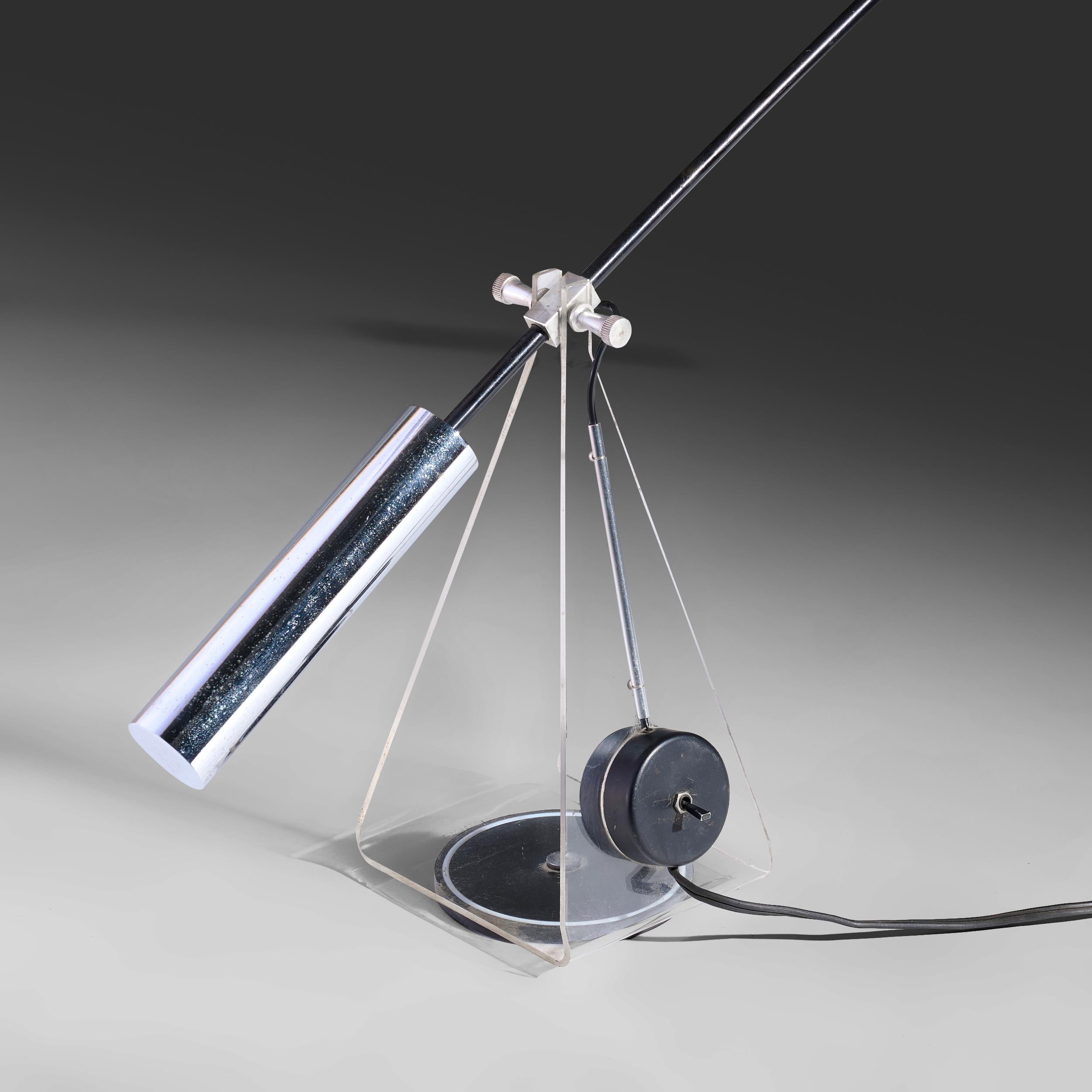 Clive Entwistle rare articulating table lamp USA, c. 1965 en venta 1