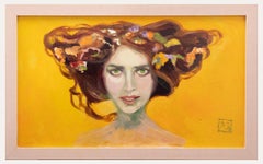 Clive Fredriksson Nach Adrienne Stein - Gerahmtes Contemporary Öl, Enchantress