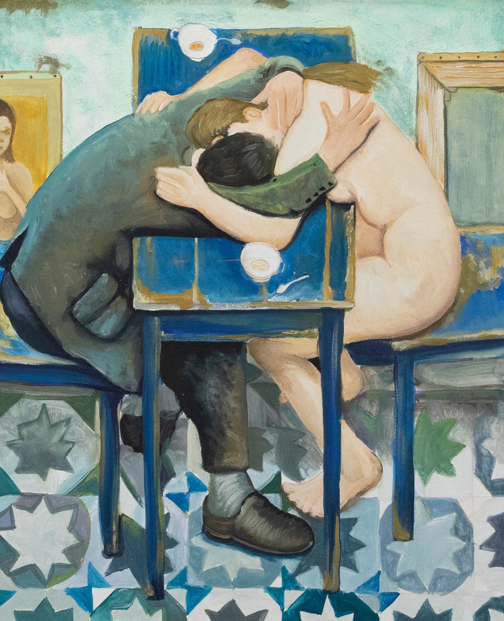 Clive Fredriksson Después de Kenne Gregoire - Óleo del siglo XX, Intimidad 1