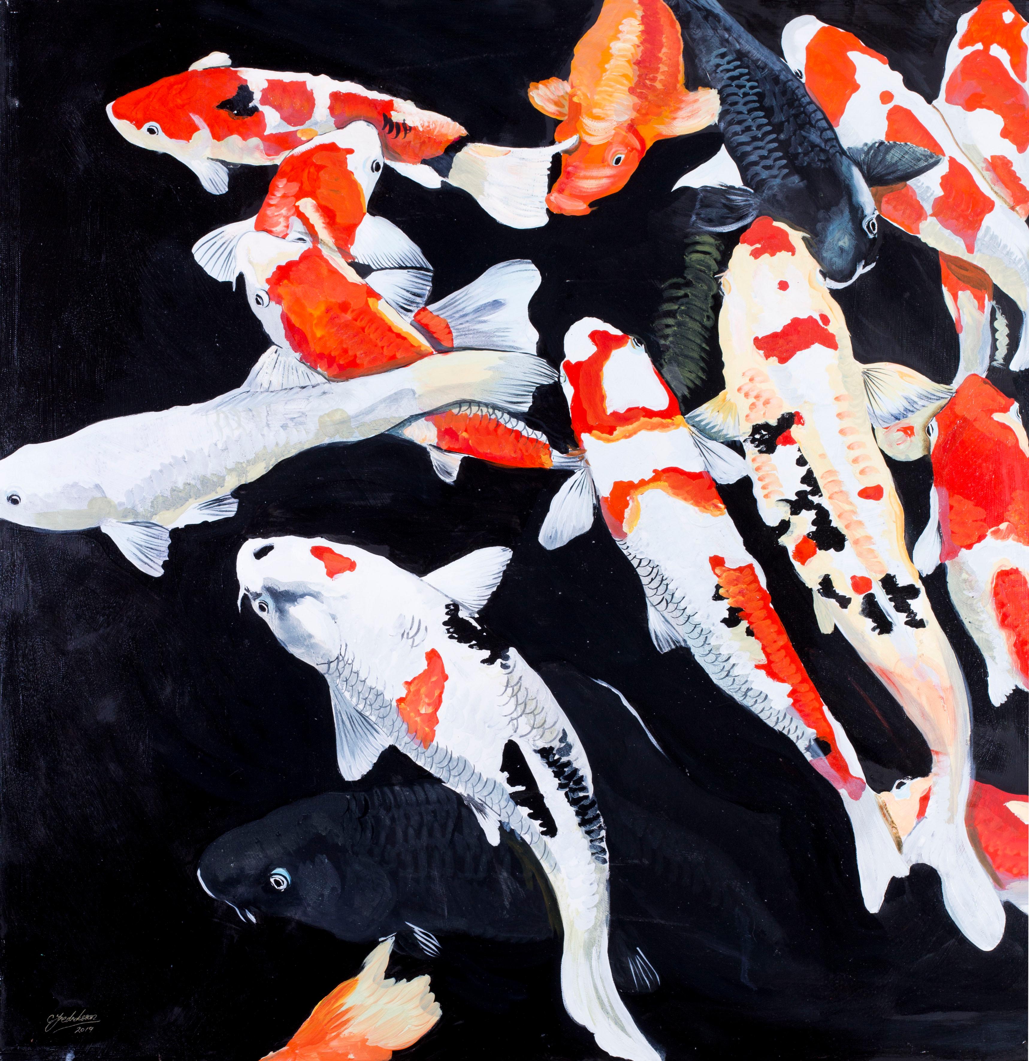 Clive Fredriksson Animal Painting - Dark waters