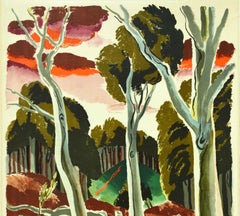 Original Vintage Poster At London's Service London Transport Epping Forest Art