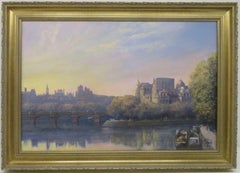 CLIVE MADGWICK RBA (1939-2005) Französische impressionistische ORIGINAL OIL PAINTING Paris