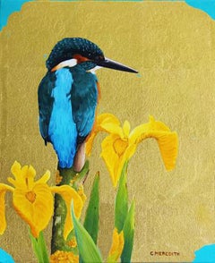 Kingfisher and Flag Iris