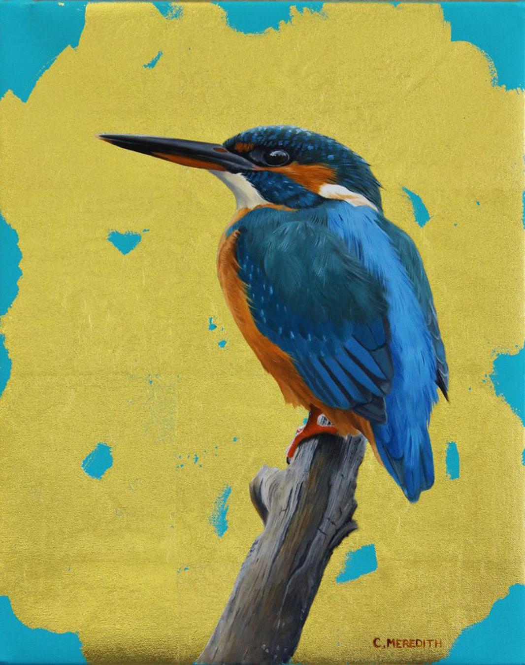Clive Meredith Animal Painting - Waterside Jewel
