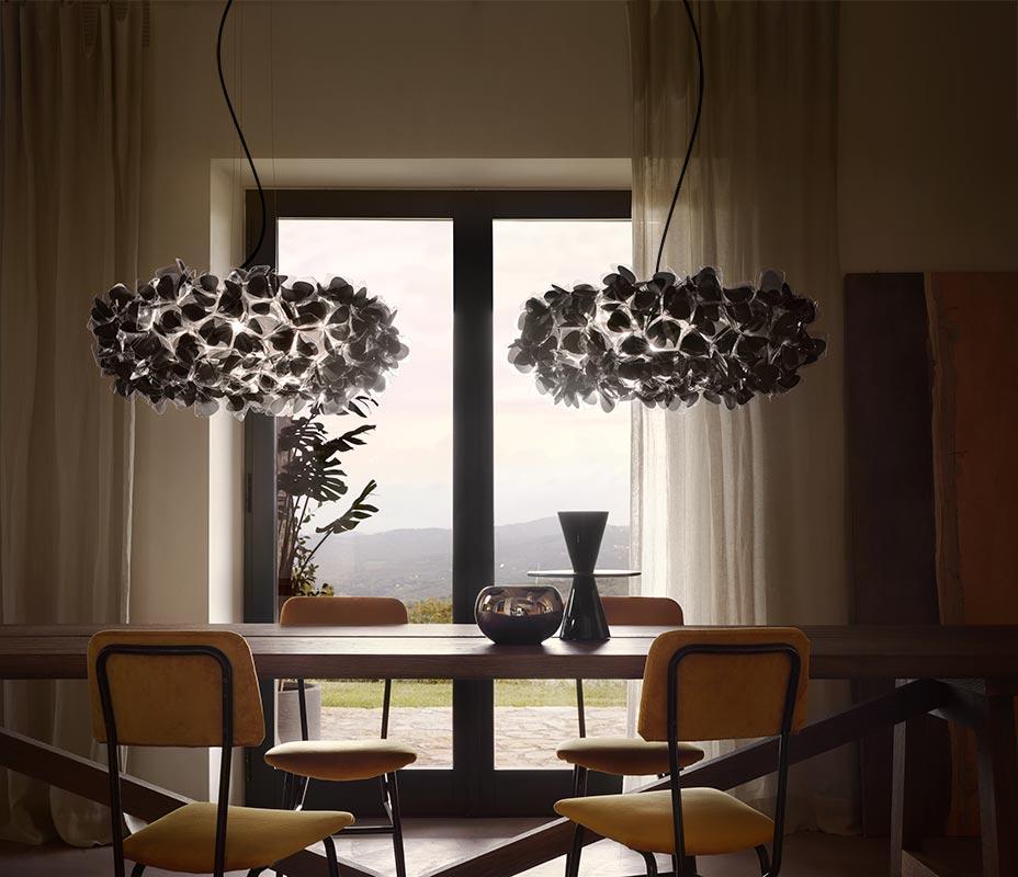 Modern Clizia Suspension 130 - Mama Non Mama Black - Transparent Wire For Sale