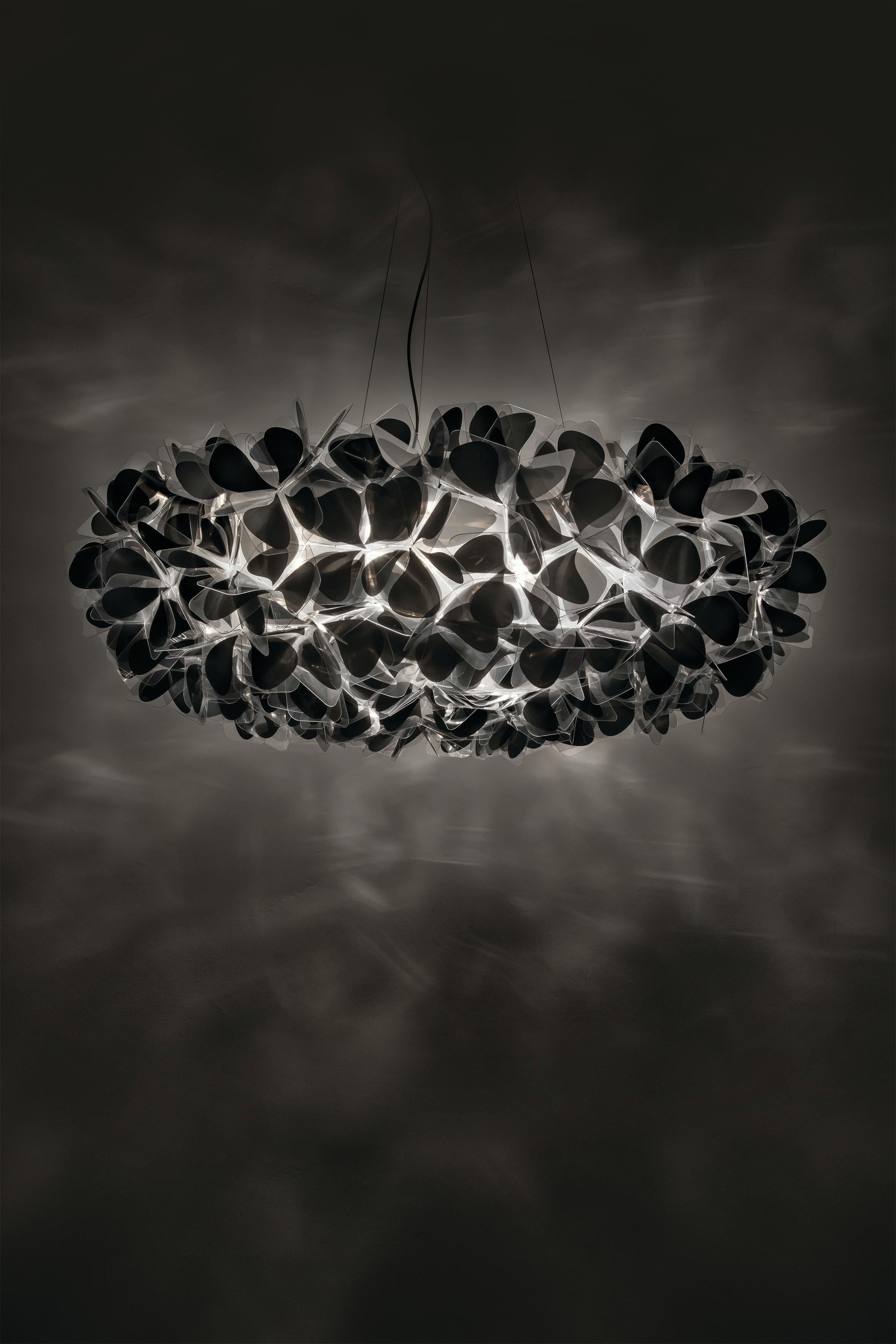 Italian Clizia Suspension 130 - Mama Non Mama Black - Transparent Wire For Sale