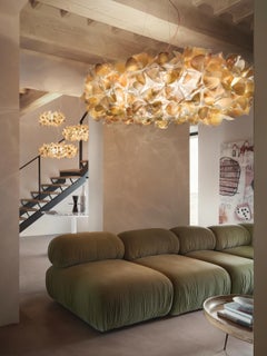 SLAMP - Clizia Suspension 130 - Mama Non Mama Gold - Red Wire
