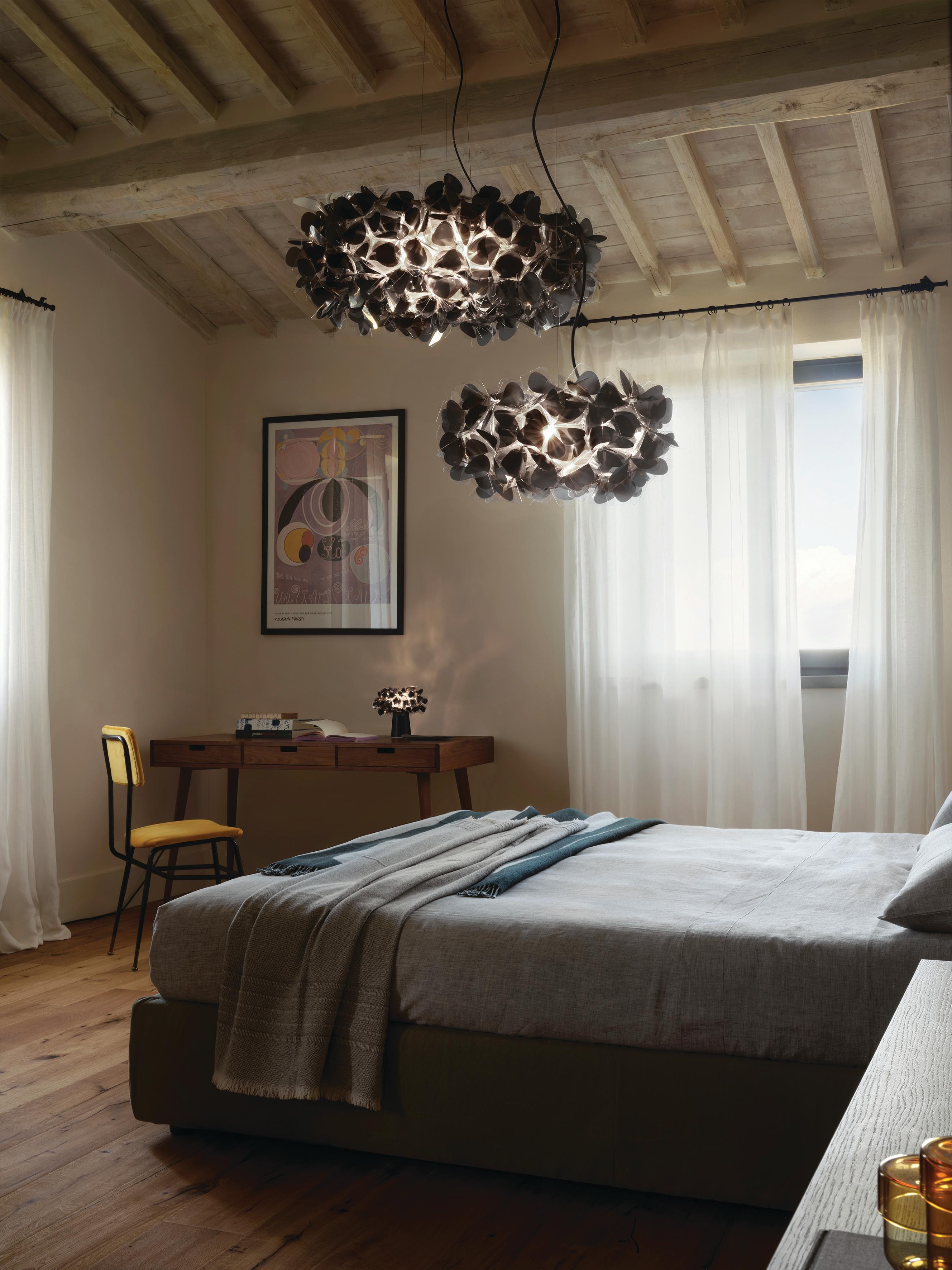 Italian SLAMP - Clizia Suspension Large - Mama Non Mama Black- Black Wire by A. Rachele