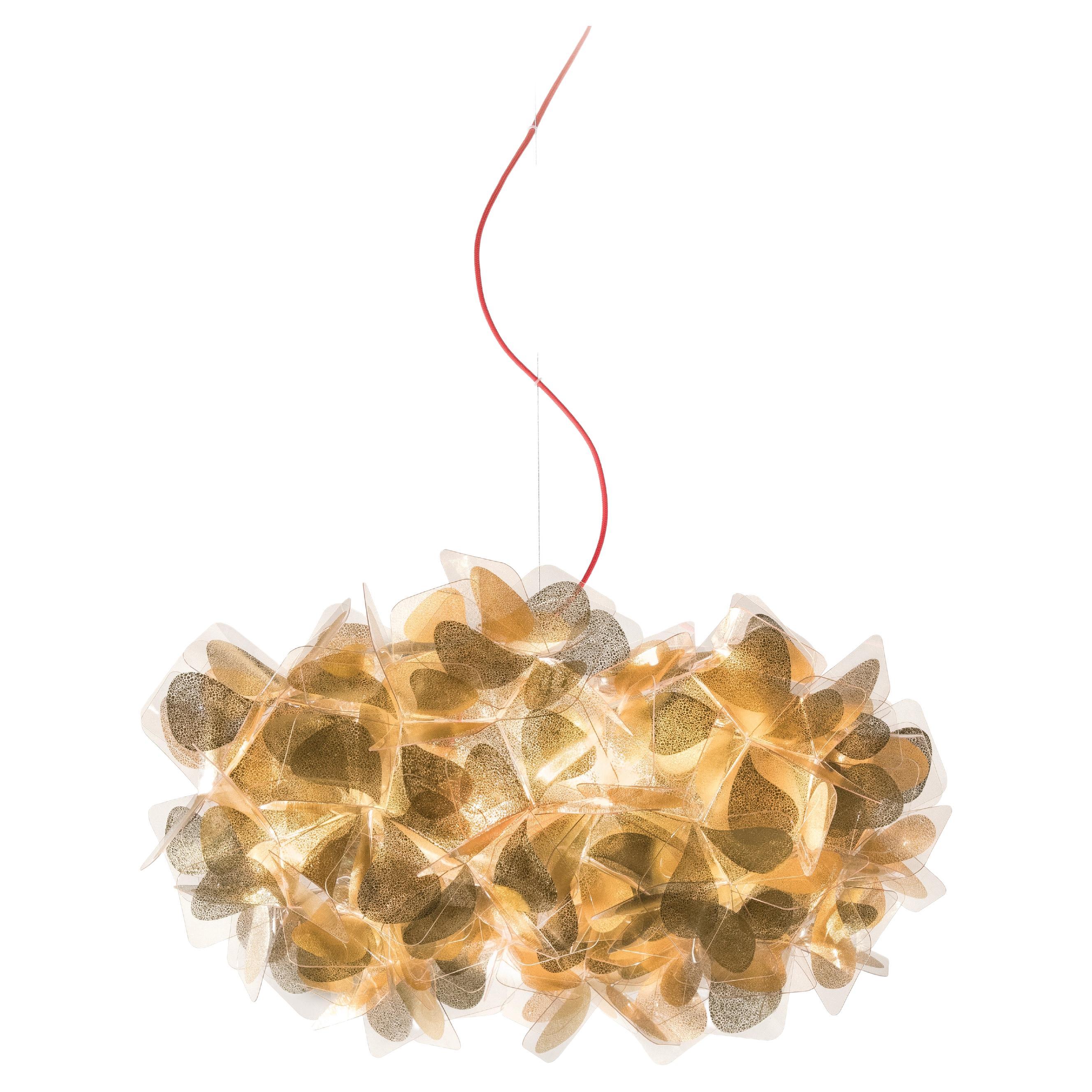 SLAMP - Clizia Hängeleuchte - Mama Non Mama Gold - Transparenter Draht