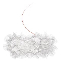 SLAMP - Clizia Suspension - PIXEL - Red wire  by Adriano Rachele