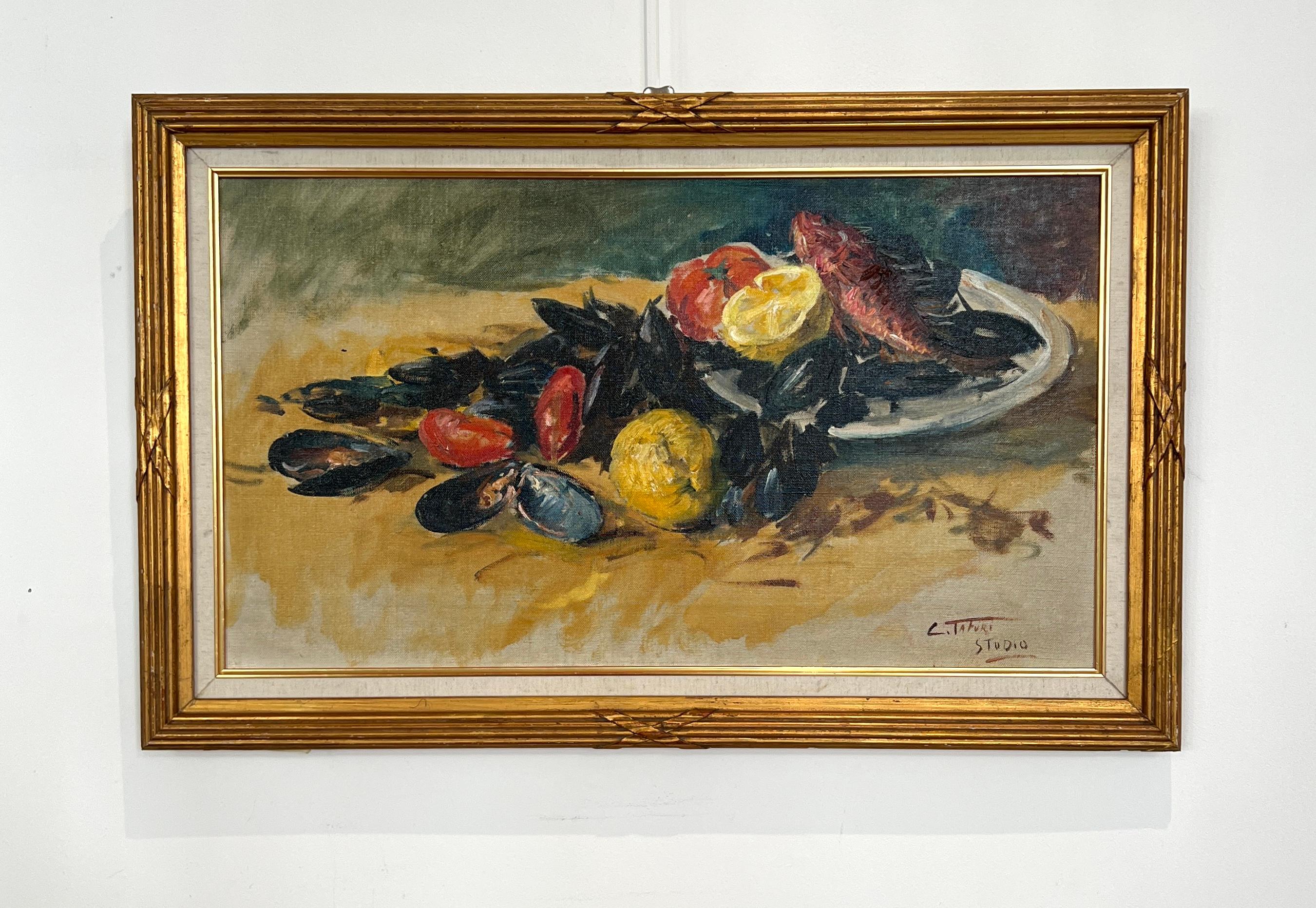 Stilleben mit – Painting von Clémente Tafuri