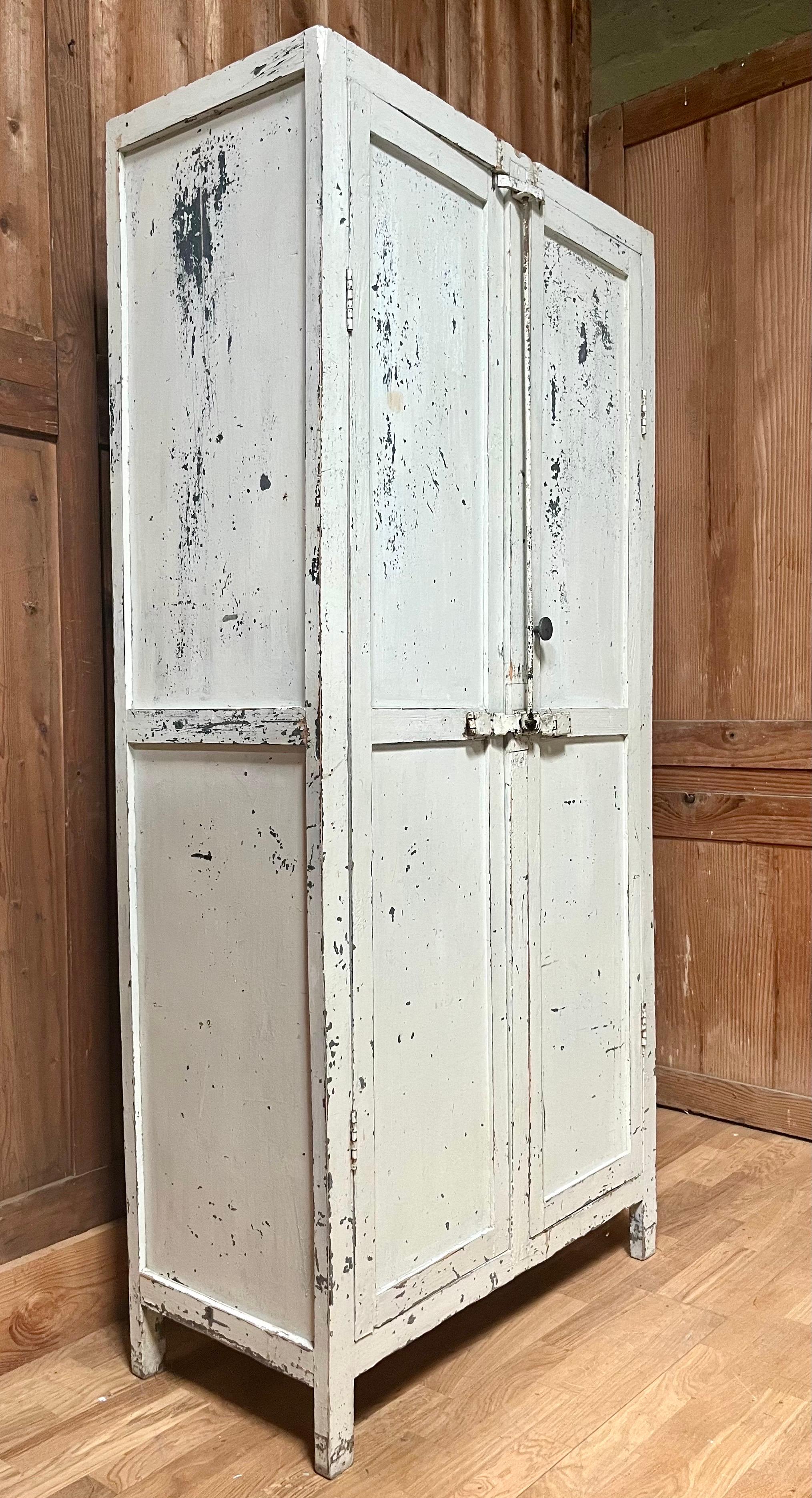 Armario guardarropa / taller - Armoire - industrial - vintage - Francia siglo XX en venta