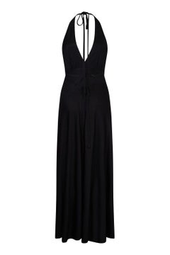 Clobber by Jeff Banks 1970s Halter Neck Jersey 'Studio 54' Disco Dress