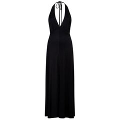 Clobber by Jeff Banks 1970s Halter Neck Jersey 'Studio 54' Disco Dress