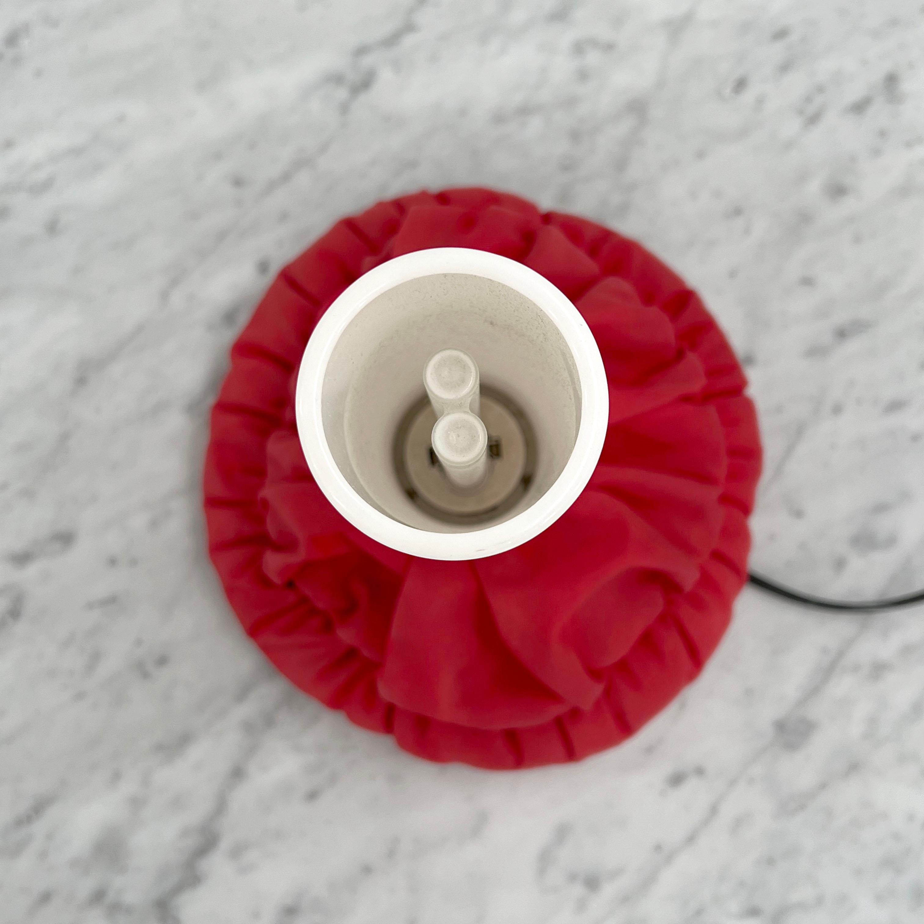 Fabric Cloche Table Lamp by De Pas, Durbino and Lomazzi for Sirrah, 1980s