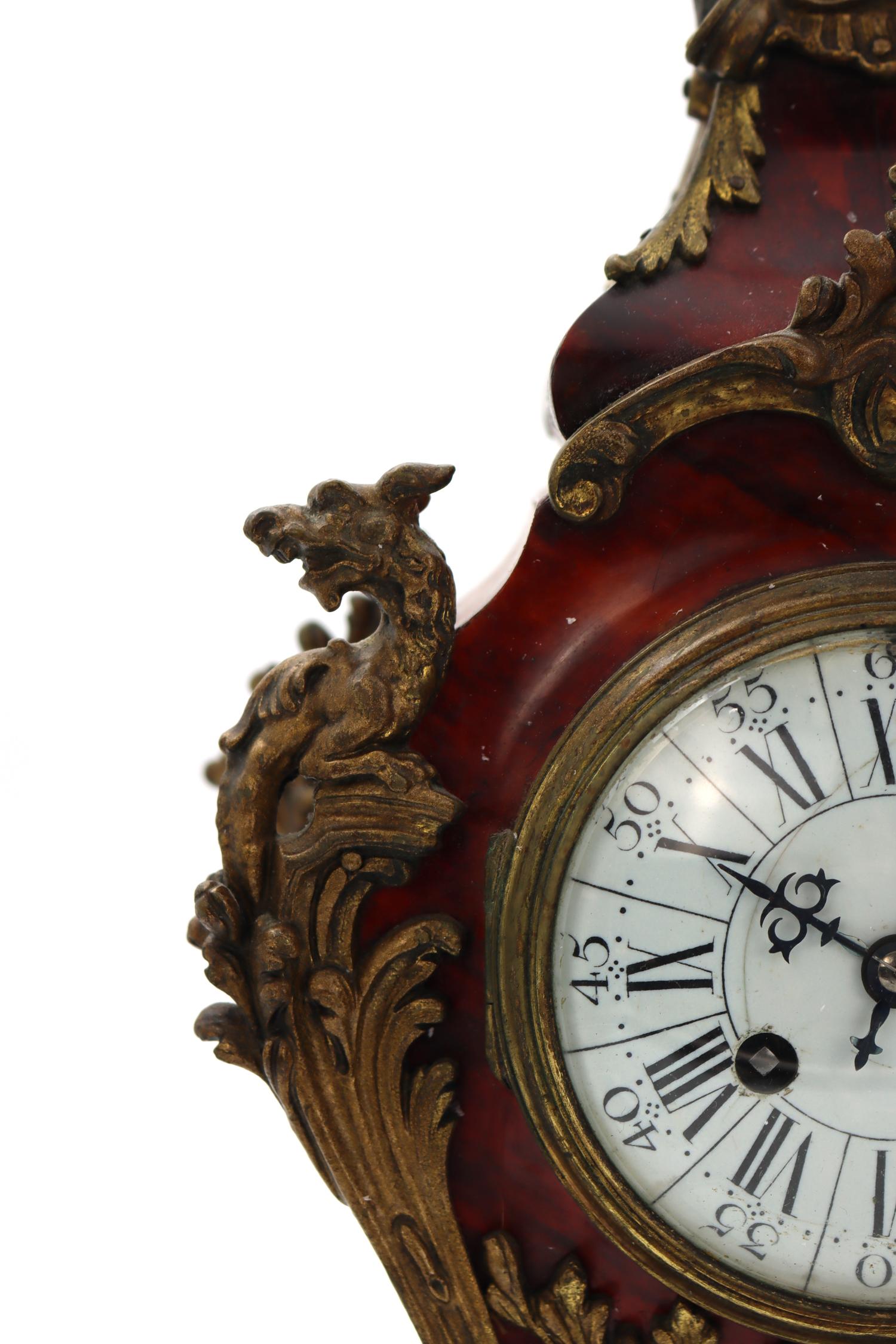 Uhr, Kaminsims im Louis XV-Stil im Angebot 5