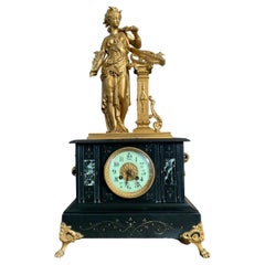 Clock, Fireplace Trim 19th Century