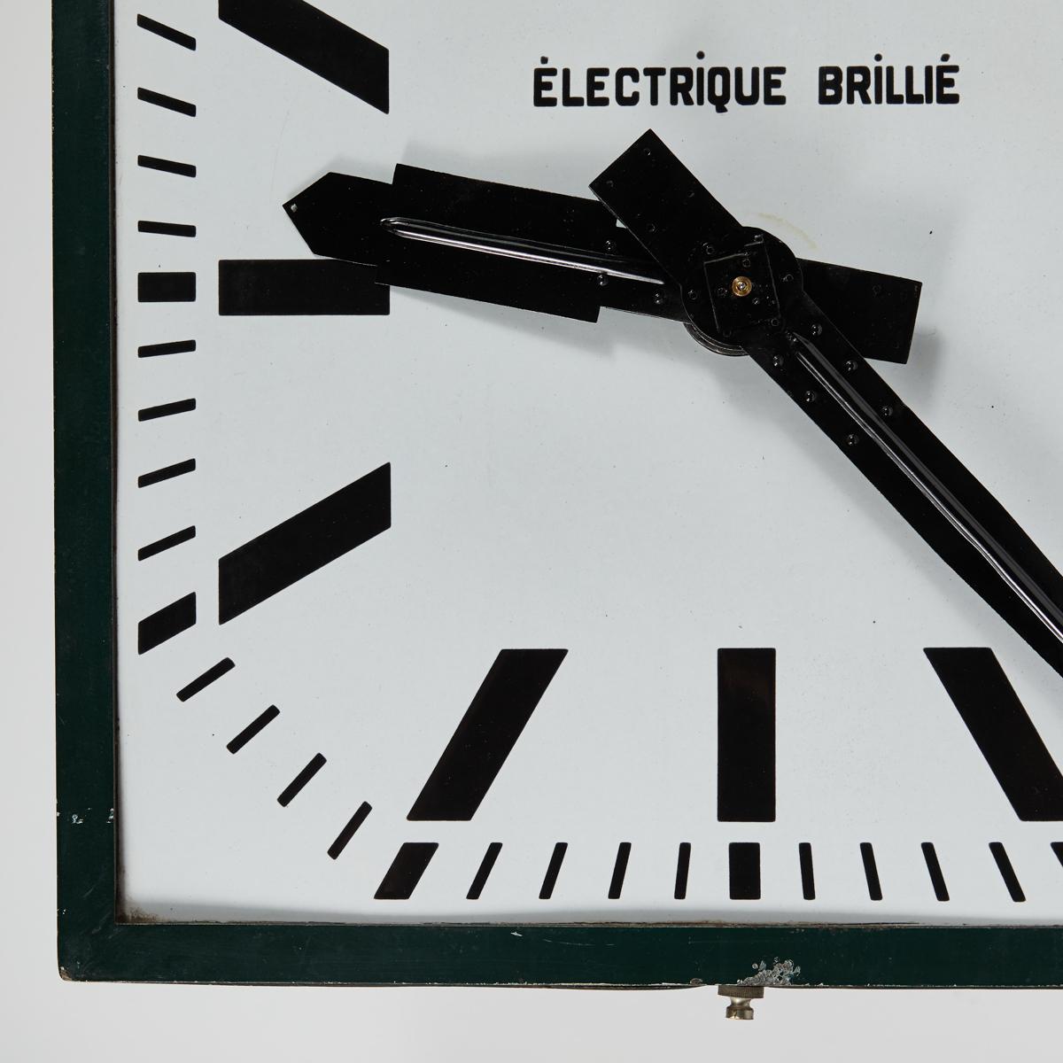 Edwardian Turn of the Century French Industrial Clock For Sale