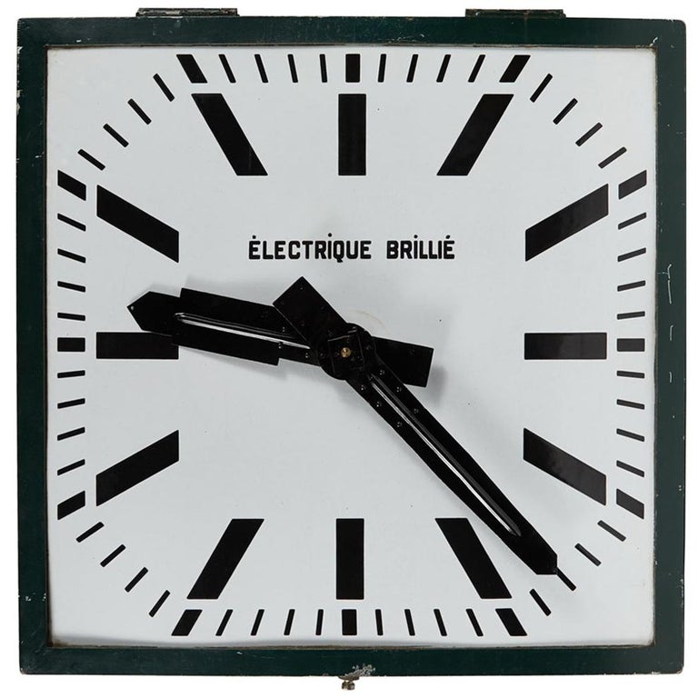 Turn of the Century French Industrial Clock For Sale at 1stDibs