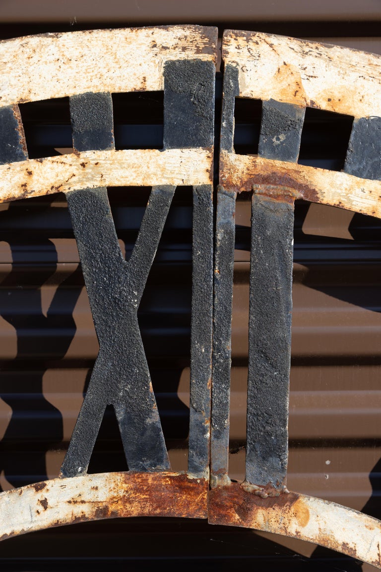 Clock Frame from Original Penn Station Train Waiting Room, 6ft diameter, c 1910 For Sale at 1stDibs