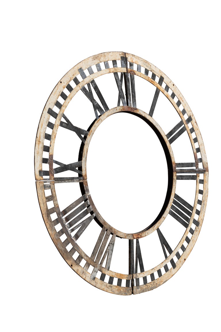 Clock Frame from Original Penn Station Train Waiting Room, 6ft diameter, c 1910 For Sale at 1stDibs