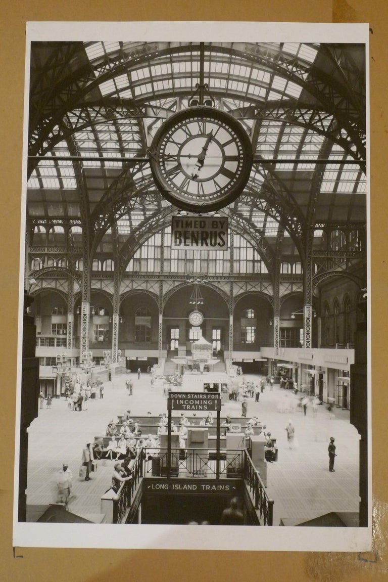 Clock Frame from Original Penn Station Train Waiting Room, 6ft diameter, c 1910 For Sale at 1stDibs
