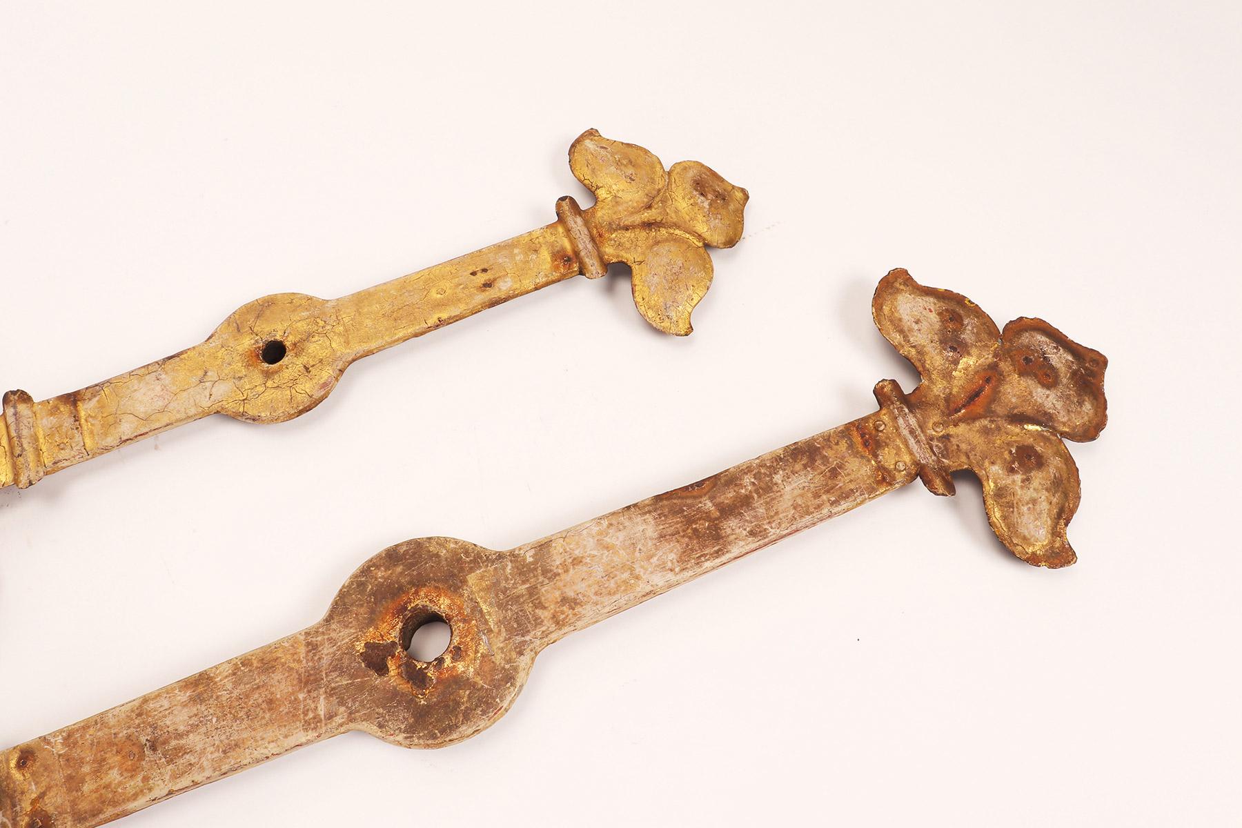 Iron Clock Hands from a Bell Tower, Germany End of, 18th Century For Sale