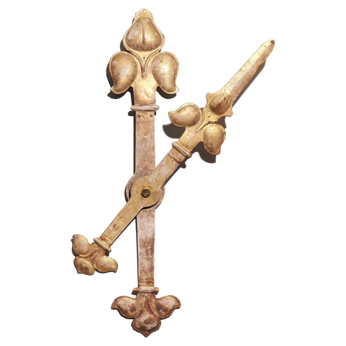 Lancette d'orologio di un campanile, Germania, fine del XVIII secolo in vendita